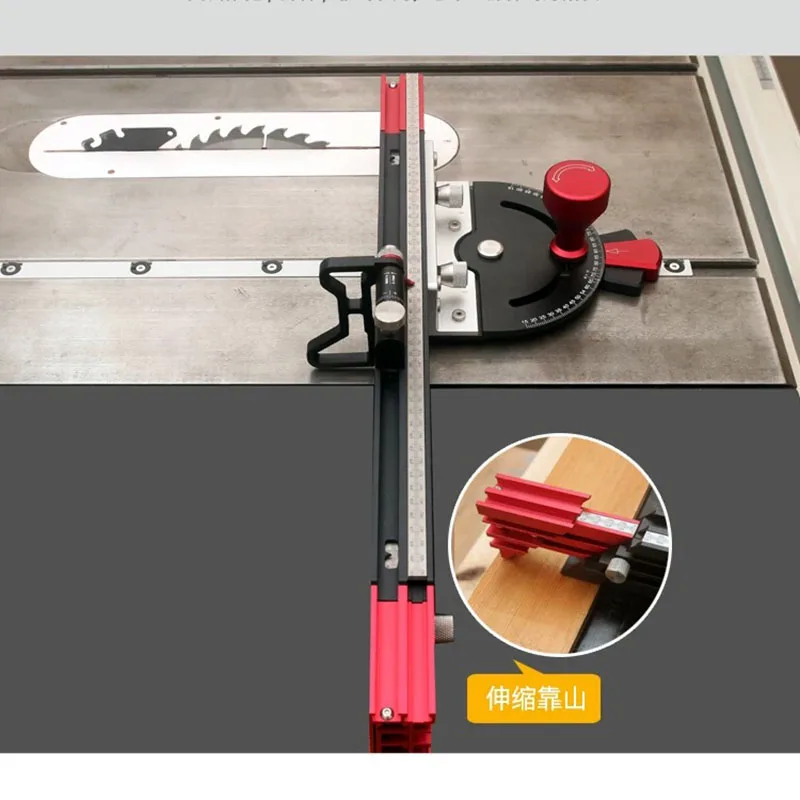 New push handle push ruler chute woodworking angle disc table saw band saw flip engraving machine trimming DIY tool