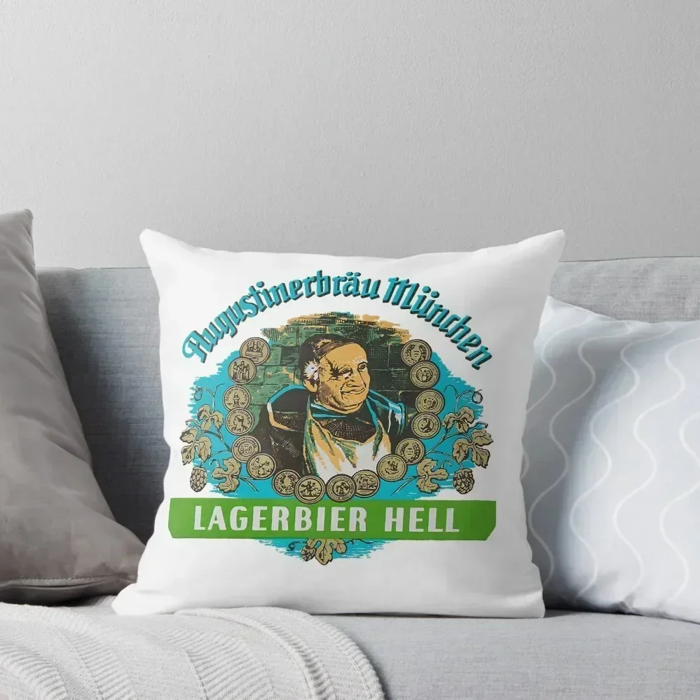 

Augustiner-Munich-Beer...Lagerbier-Hell-Essential Throw Throw Pillow Throw Pillow Custom Cushion Decorative Cushion pillow