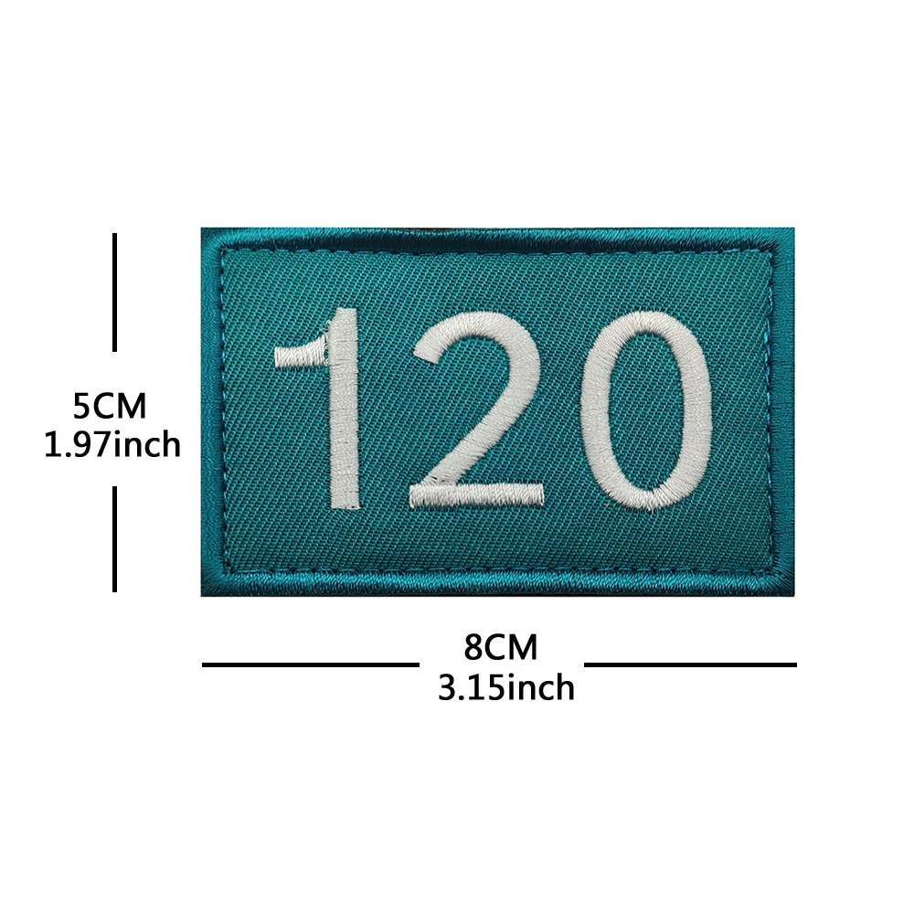 رقم اللعبة 388 007 230 067 456 001 شارة مطرزة هوك وحلقة شارة تكتيكية على ظهره رقعة الملابس #4