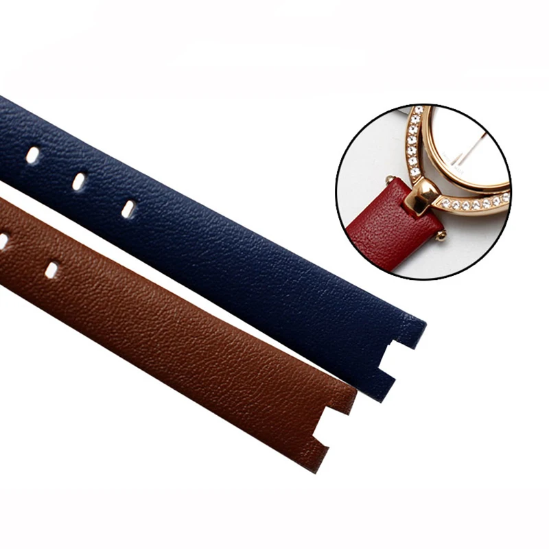 14mm Genuine Leather Watchband For Garmin Lily Smart Watch Band Female Strap Silicone and Stainless Steel Belt Sports Bracelet