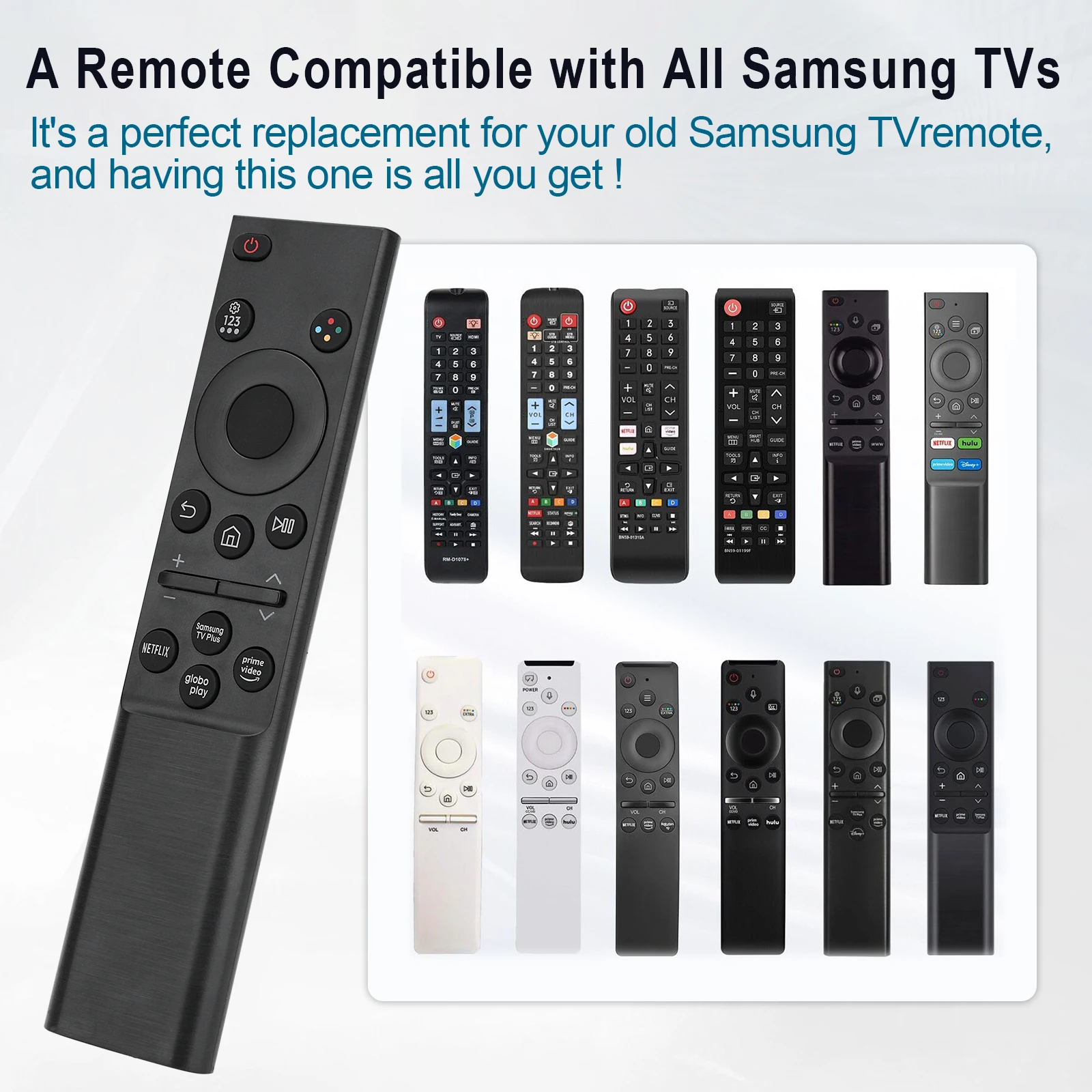 适用于 Samsung Remote Replacement Bn59-01388A Remote Control for Samsung Crystal Uhd Tv Remote Cu7000 Du7200 Series Smart Tv image 3