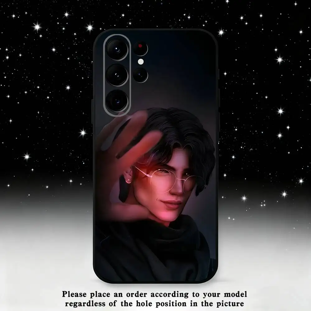 Funda de teléfono Game Romance Clubs para Samsung S25,S24 Ultra,S20,S30 plus,S22 plus,S23,S30 Ultra 5G, carcasa negra de silicona