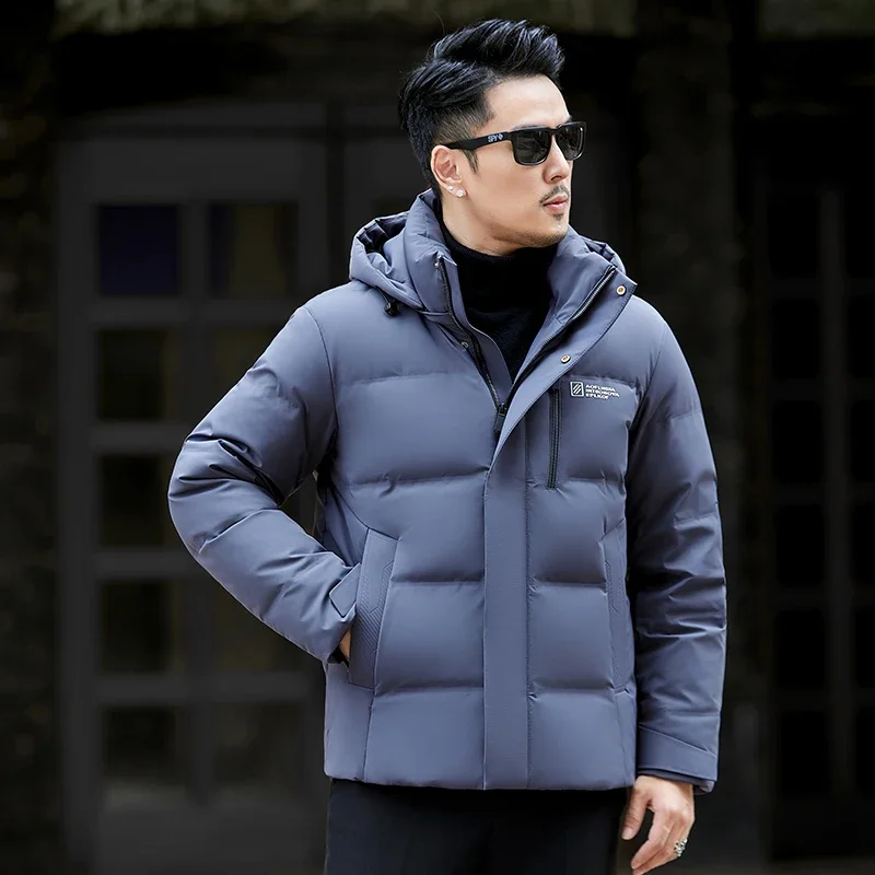 YEAE Milk Silk Short Down Jacket Duck Down Padding Designer Clothes Men Lightweight Padded Jackets Male Coat Casual Man Sack