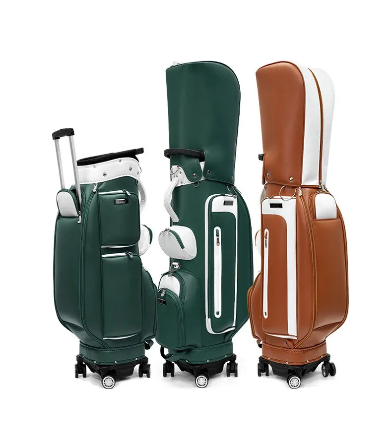 

Customized Staff Golf Caddy Bag Golf Bag Custom Leather Golf Bag