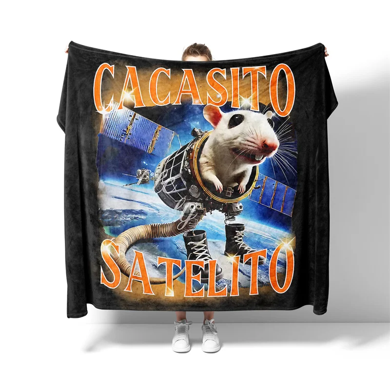 

Плед Aertemisi Cacasito Satelito Italian Brainrot Funny Meme для домашних животных: для маленьких, средних и крупных собак, кошек, щенков, котят, для дивана, кровати