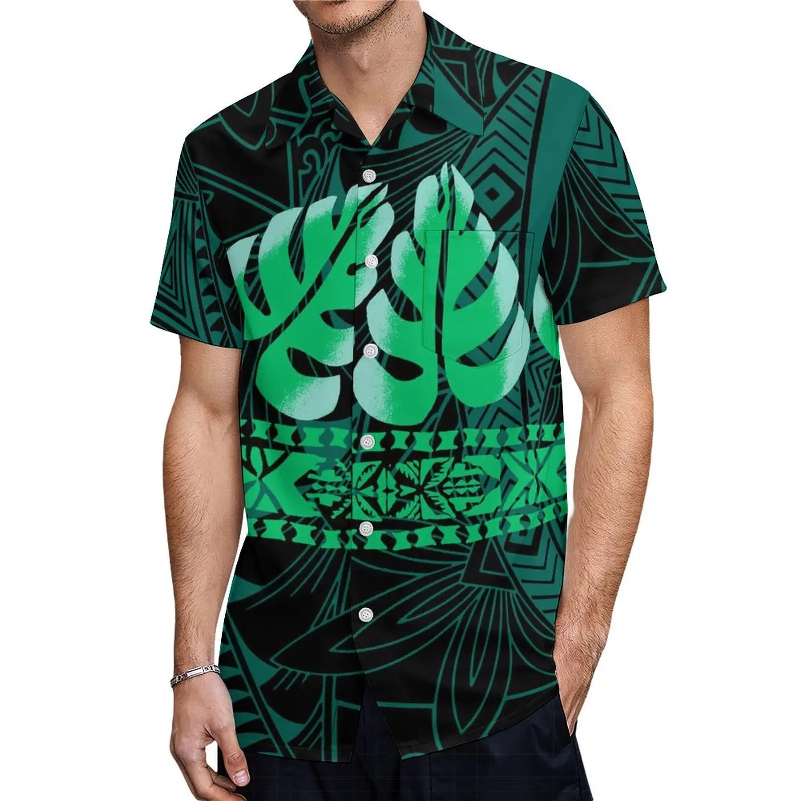 New Design Summer Women'S Off-The-Shoulder Dress Birthday Party Features Ethnic Dress Polynesian Tribe Custom Men'S Shirt