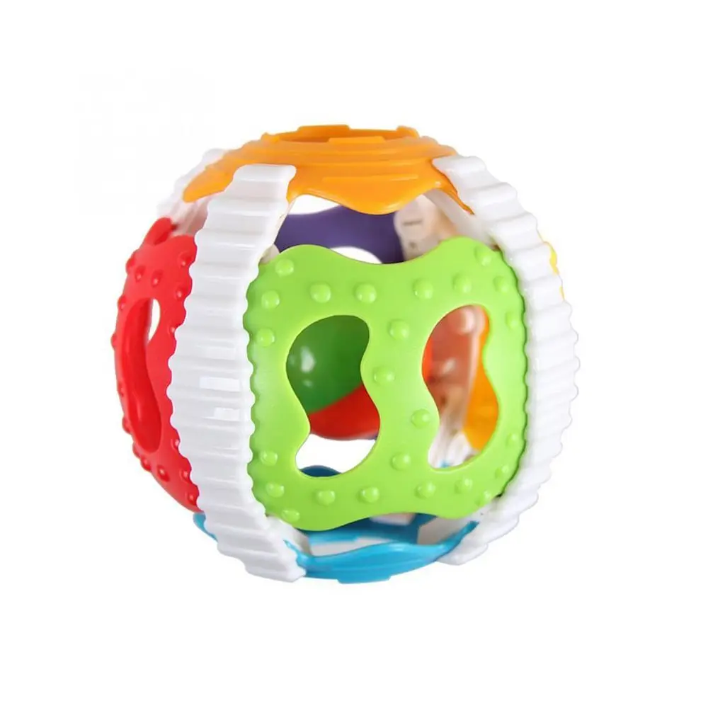 Colorful Puzzle Educational Toys Gripping Rattle Baby Rattle Ball Toy Handbell