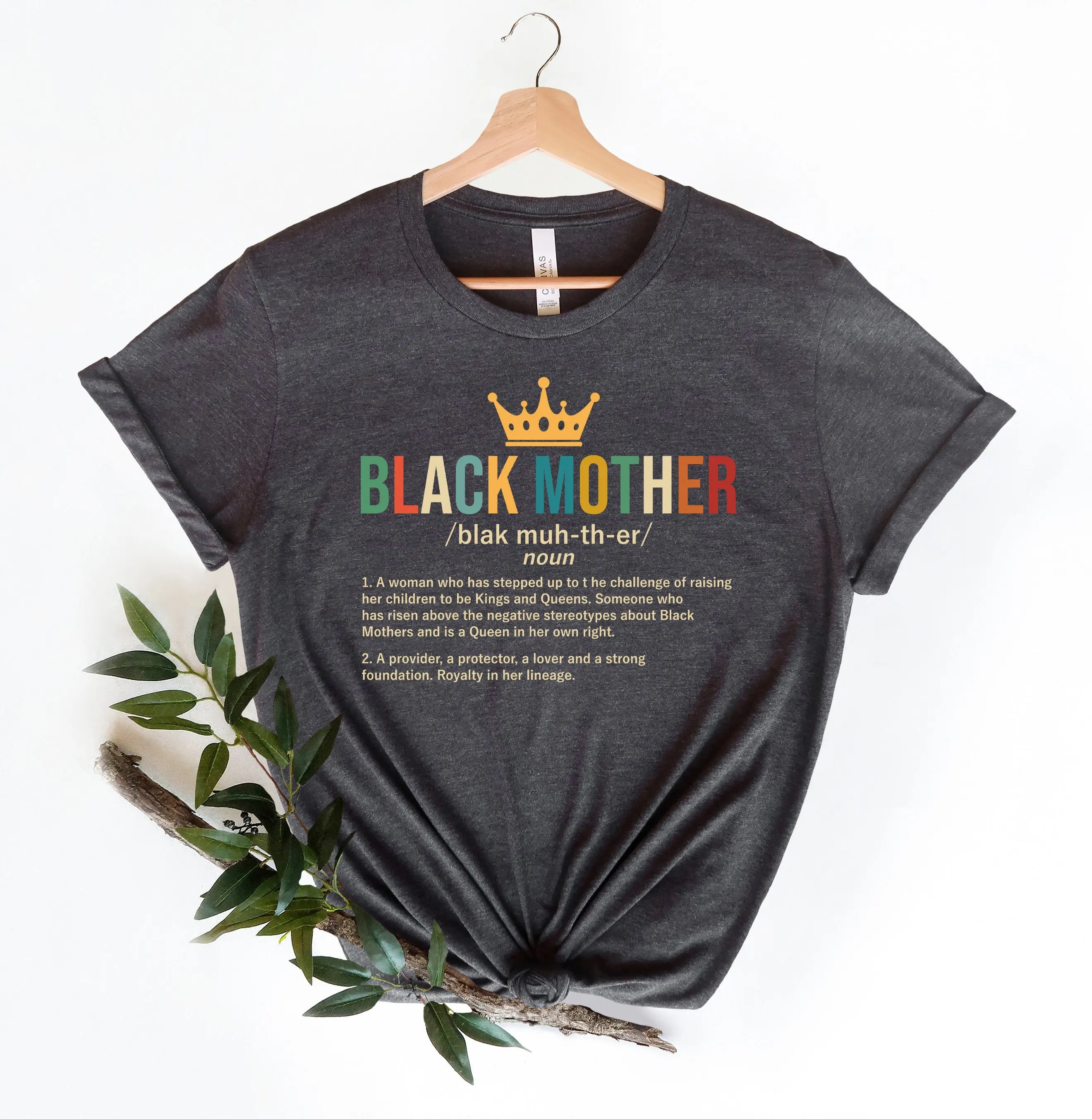 Black Mother T Shirt Queen Mom Afro Life Mama Magic