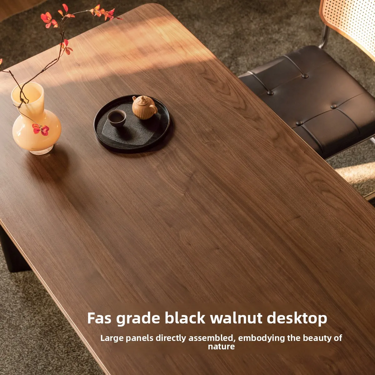 LMM solid wood dining room vintage-style large panel table for home long workbench
