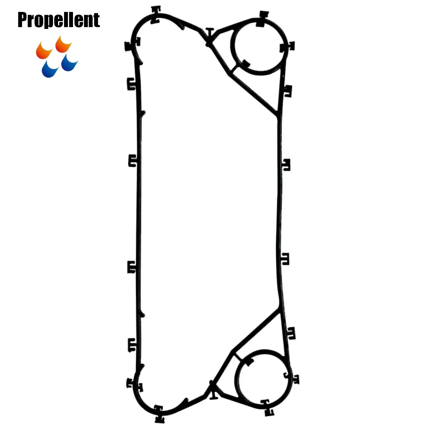 M10M Gasket for Heat Exchanger Custom/ Second Vulcanizing Rubber/ Good Sealing/ Anti-Corrosion