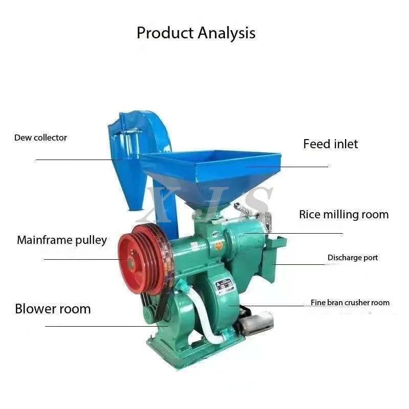 Automatic 600-1800Kg/H Capacity Rice Mill Machinery/Diesel Paddy Husker Price/Rice Mill