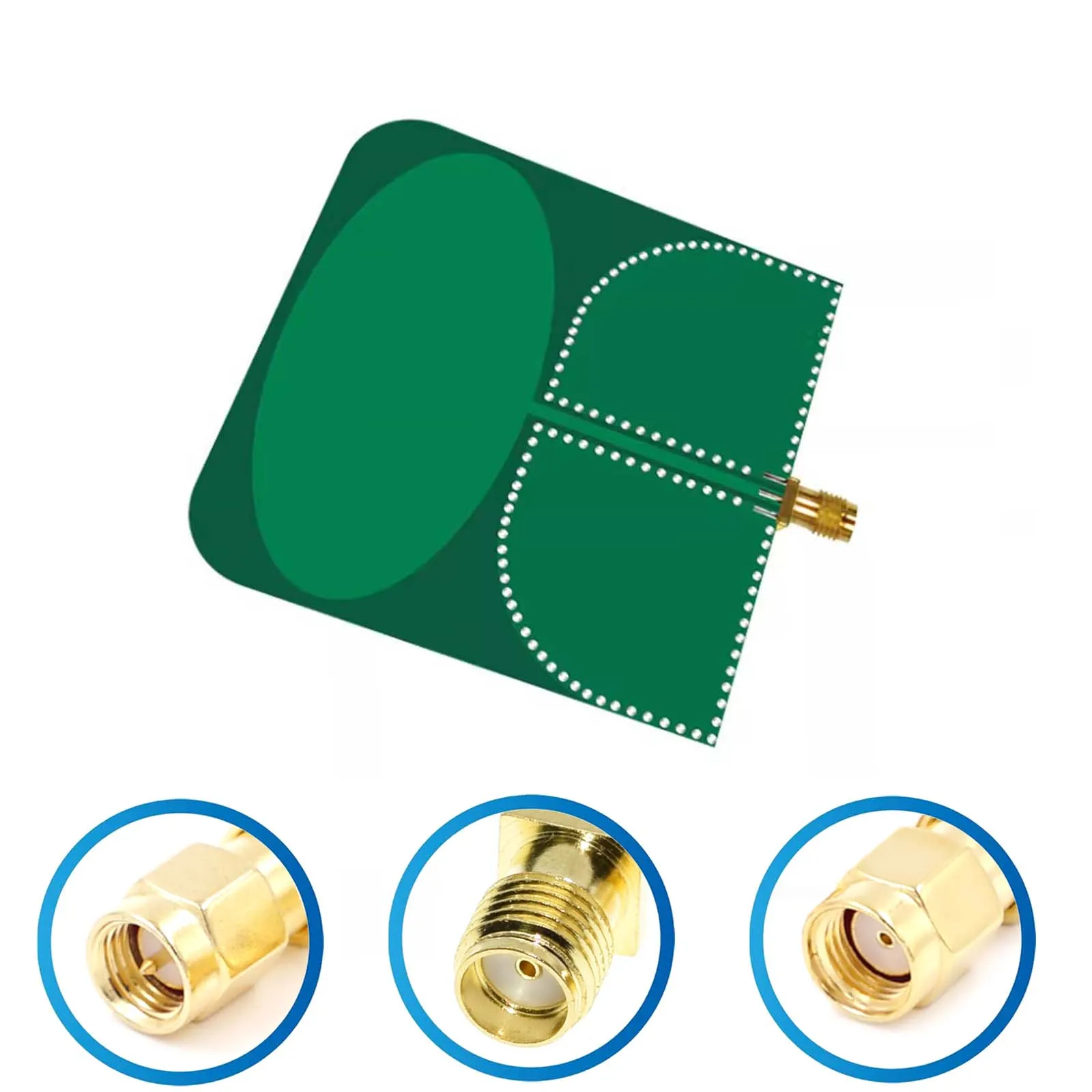 Antena omnidireccional compacta UWB de 6.5 x 6.5 cm con modulación de ancho de pulso, 1.5 GHz~9 GHz, Wi-Fi 2.4 GHz, 5.8 GHz, 915 MHz