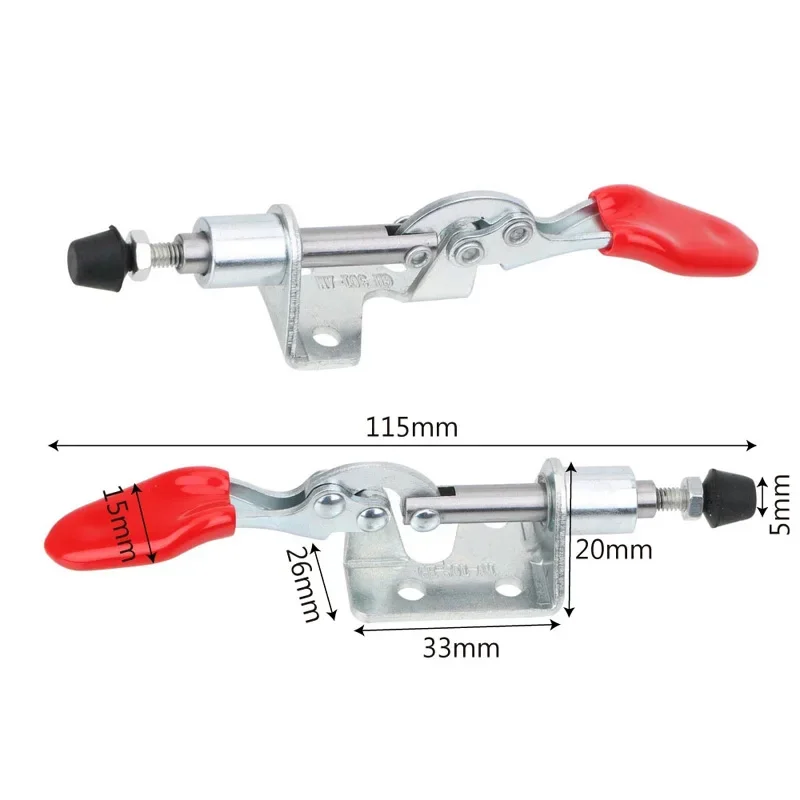 Lever Fastener Push-pull Clamp Toggle Clamp Push Pull Type Quick Positioning Fixture 50KG Quick Release Hand Tool