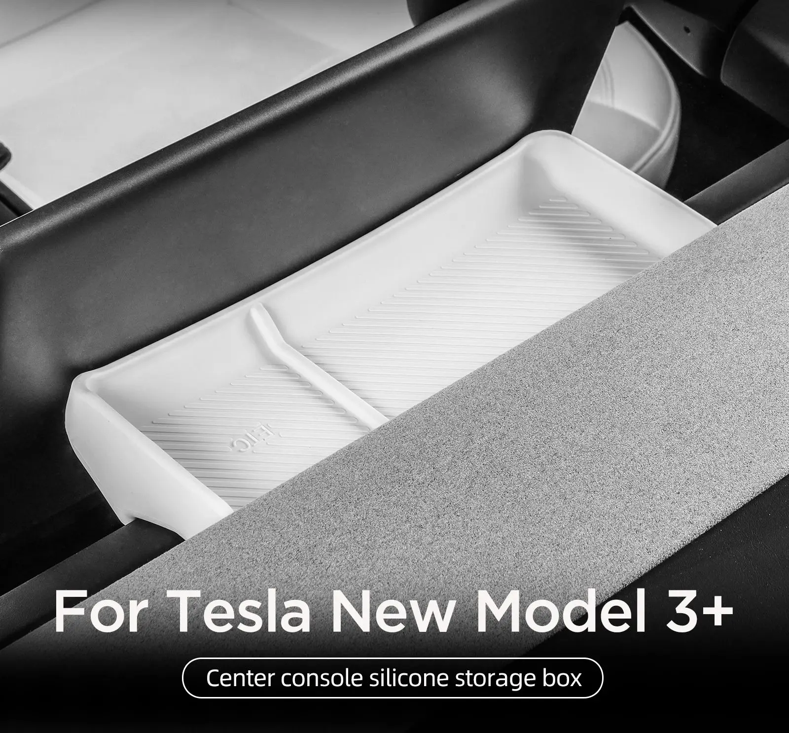 Per Tesla Modello 3 Highland 2024 Vassoio del cruscotto dell\'auto Console centrale Display Scatola di immagazzinaggio Vassoio nascosto dietro