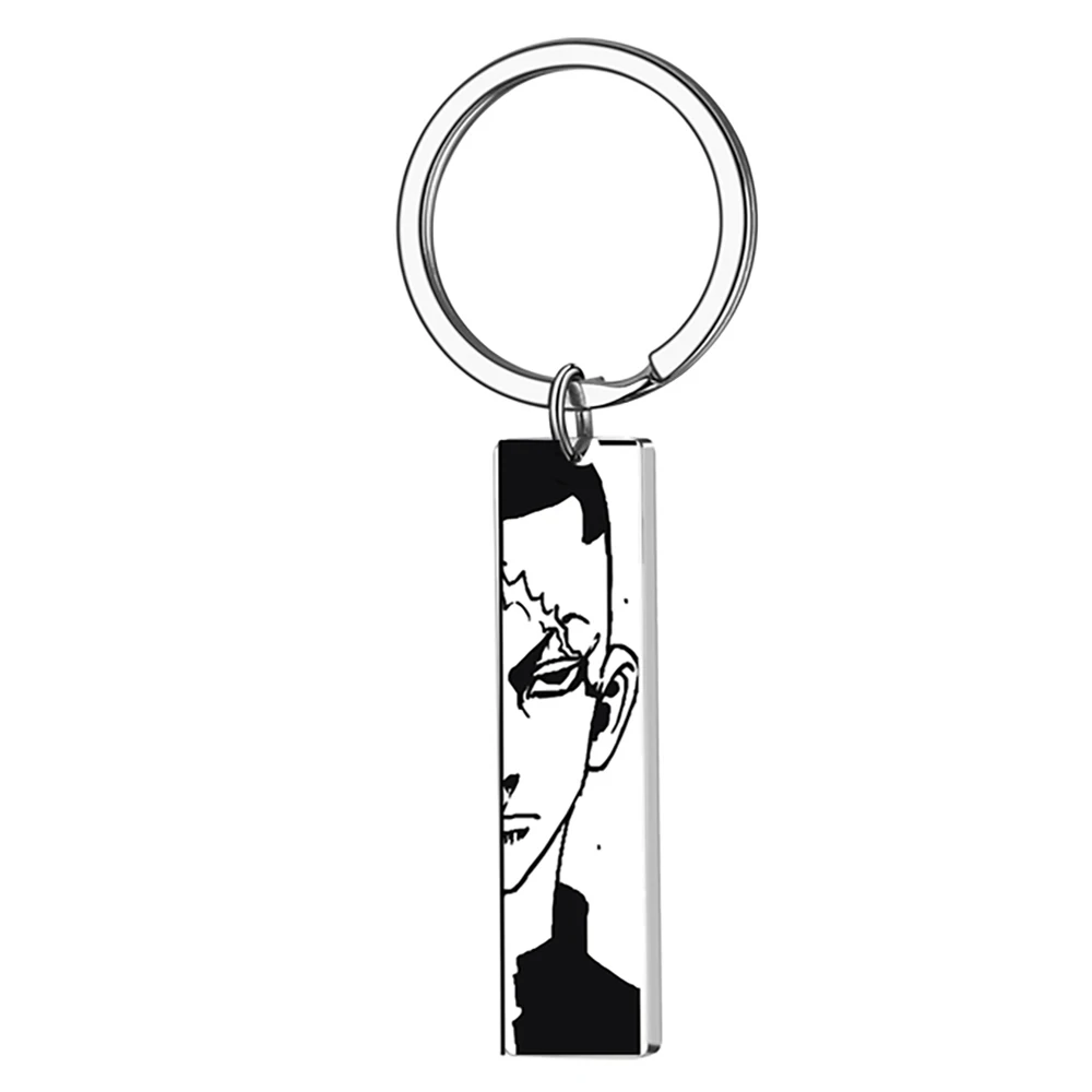 Anime Tokyo Revengers Cosplay Stainless Steel Keychain Manjiro Ken Takemichi Hinata Atsushi Chibi Kawaii Bag Key Holder