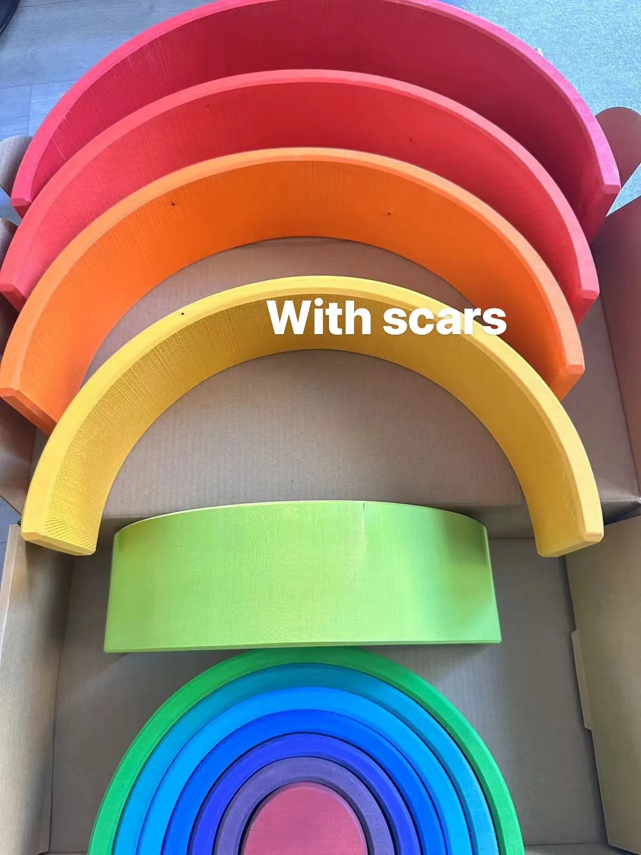 High Quality Wooden Toys Lime Wood Rainbow Arch Stacking Blocks Building Semi Color Sorting Peg Dolls Balls Slat for Kids Play