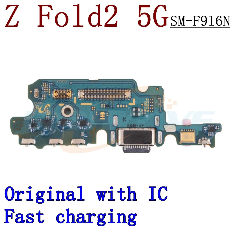 USB Charger Charging Port Dock Connector Board Flex Cable For Samsung Galaxy Z Fold 2 3 4 5 Fold2 Fold3 Fold4 Fold5 5G