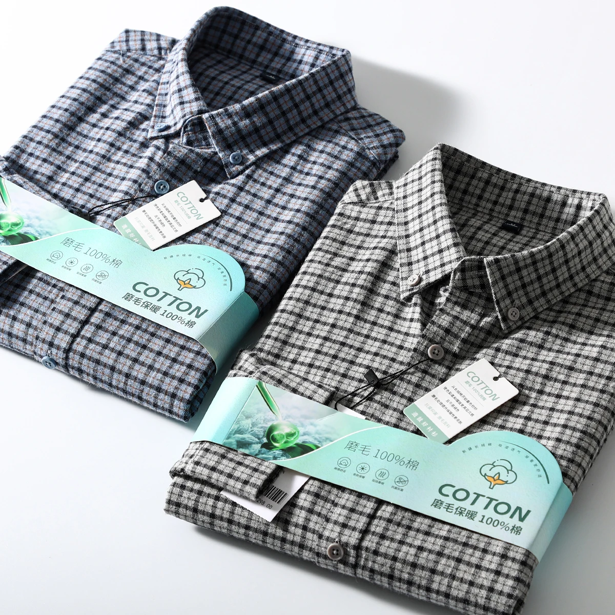 

Теплая фланелевая рубашка с длинным рукавом для мужчин, повседневная, осенне-зимняя, в клетку, из мягкого начесного хлопка, для деловых поездок и повседневной носки