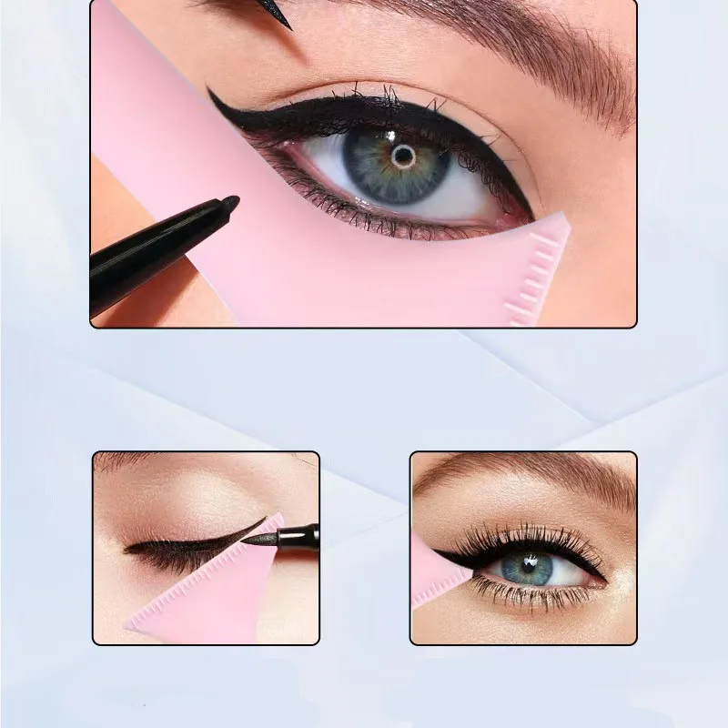 1/3 Uds ayuda para maquillaje de ojos principiante delineador de ojos máscara ayudante delineador de ojos cepillo negro ayudante