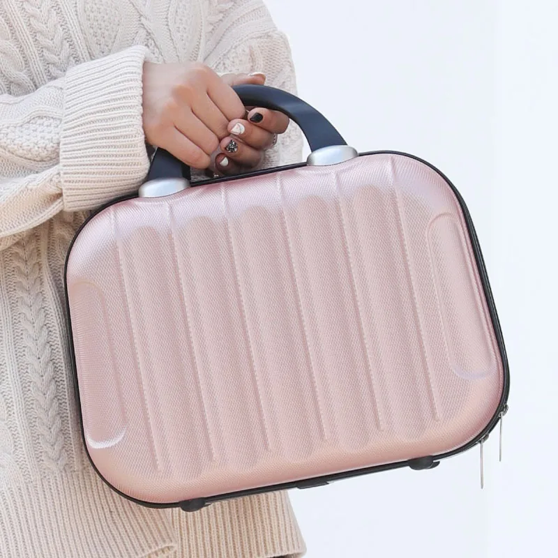Korean Version of the Portable Cosmetic Case Small Suitcase 14 Inch Lightweight Ins Multifunctional Travel Storage Cosmetic Case