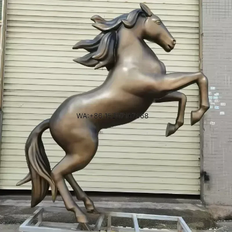 Wmwmnu Custom Life Size Resin Animal Statue Fiberglass Horse Sculpture for Outdoor Decoration