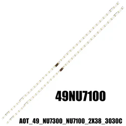 LED strip 38leds For Samsung UE49NU7120 49NU7100 AOT_49_NU7300_NU7100_2X38_3030C BN61-15483A LM41-00557A UE49NU7140 UE49NU7100