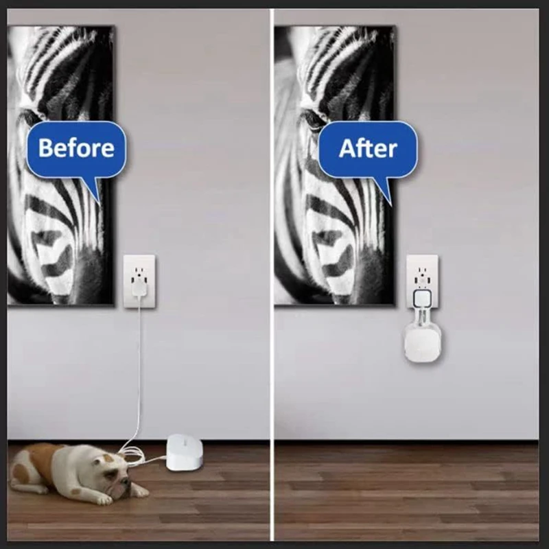 Настенный кронштейн для маршрутизатора Eero 6+ с двухдиапазонной сеткой Wi-Fi 6+, прочный кронштейн для розетки, экономия места, управление проводом