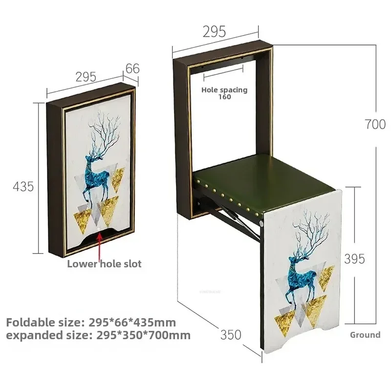 

Простые пуфики для дома, прихожей, двери, настенные табуреты для смены обуви, выдвижной ультраузкий складной стул, мебель для дома Z