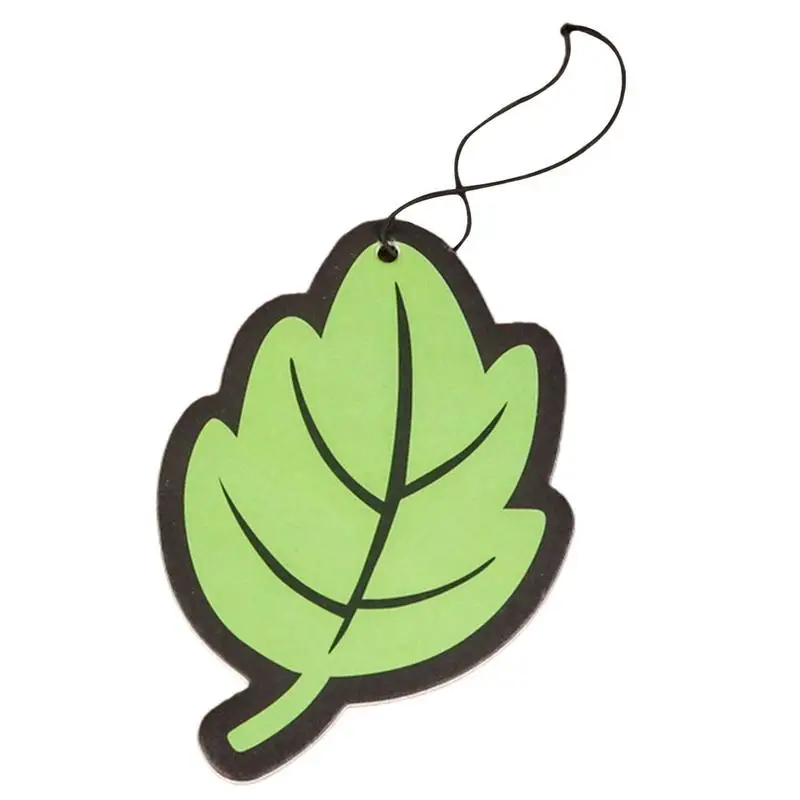 Car Air Freshener Natural Scented Tea Paper Auto Hanging Vanilla Perfume Fragrance Leaf Shape Car Accessories Interior