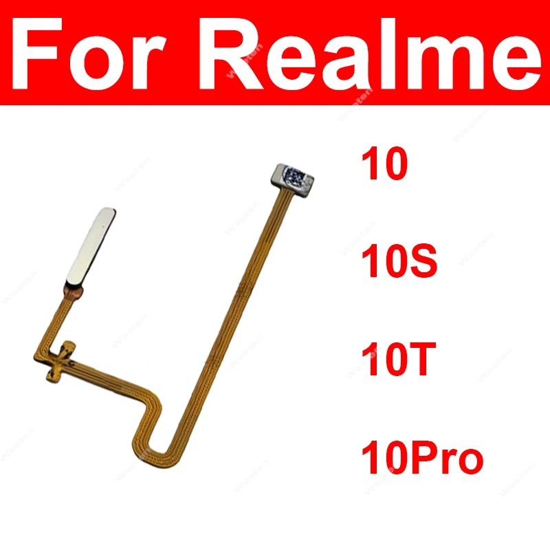 Шлейф кнопки питания и сканера отпечатков для Realme 10 10S 10T 10 Pro 5G, боковой сенсор, запчасти для ремонта