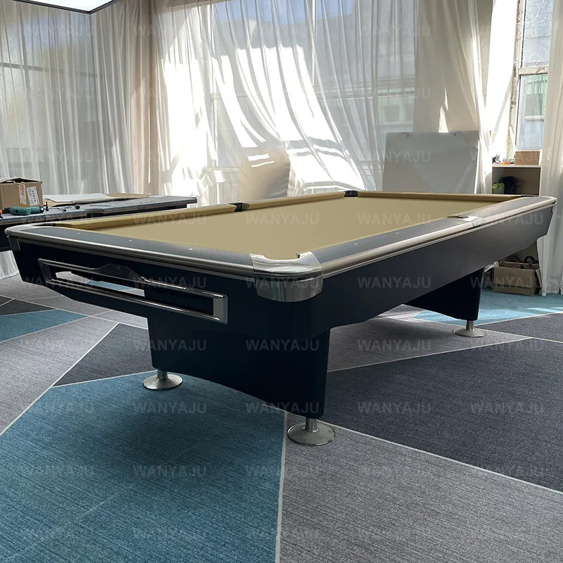 Factory Professional Pool Tables 8ft 9ft with Solid Wood & Slate Cushion Automatic Ball Return System Cheap Price for Sale