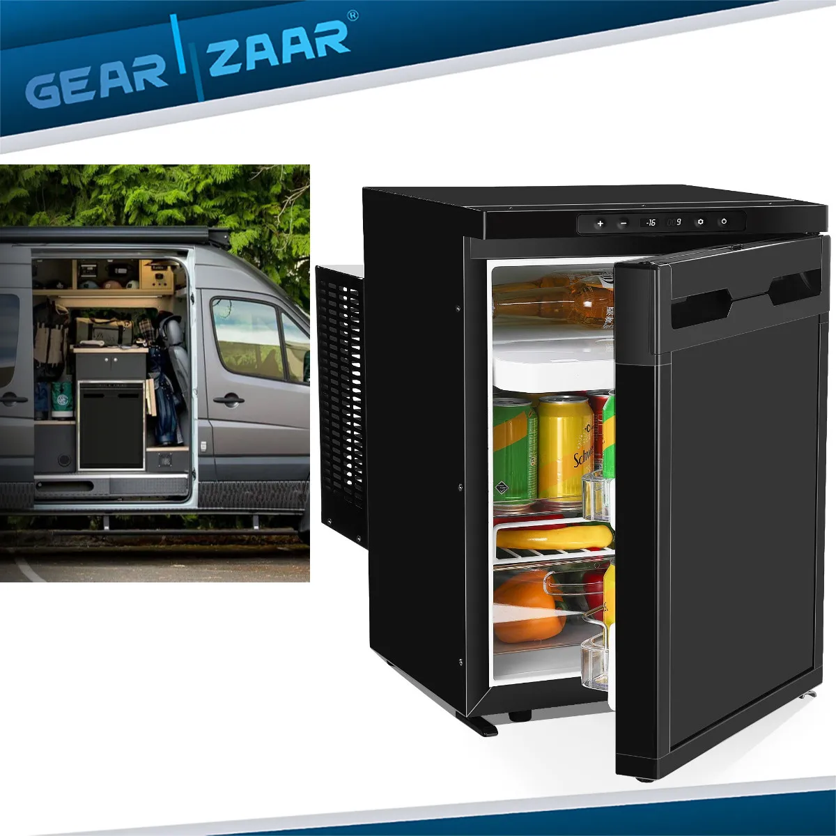 

Car Refrigerator 42QT/40L Portable Freezer Electric Cooler 12/24V w/ APP Control