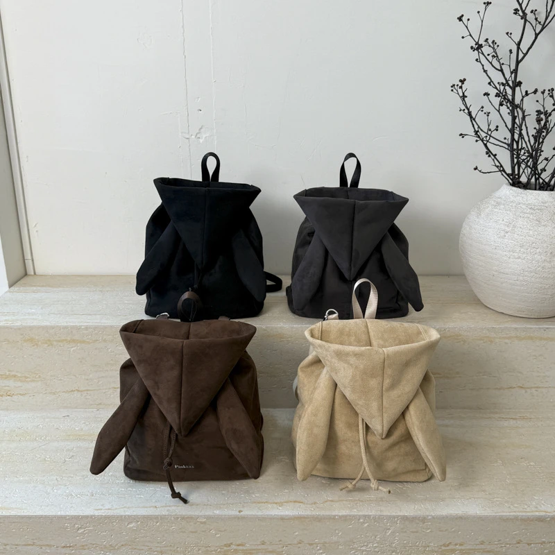 Creative Sweatshirt Hat Backpack Retro Cute Casual Bags Niche Personalized Design Commuter Bags Solid Color Versatile Backpacks