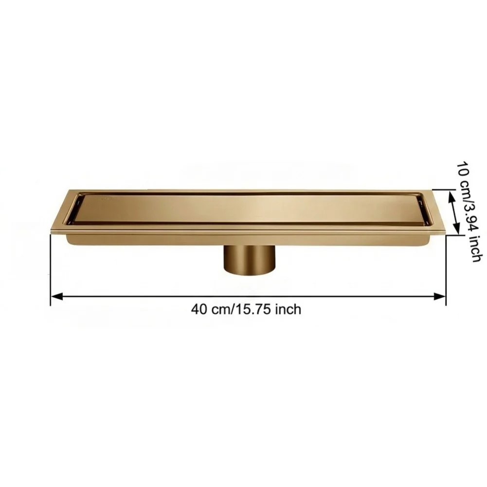 Stainless Steel Drain with Central Middle Outlet for Optimized Drainage Performance in Indoor and Outdoor Wet Zones