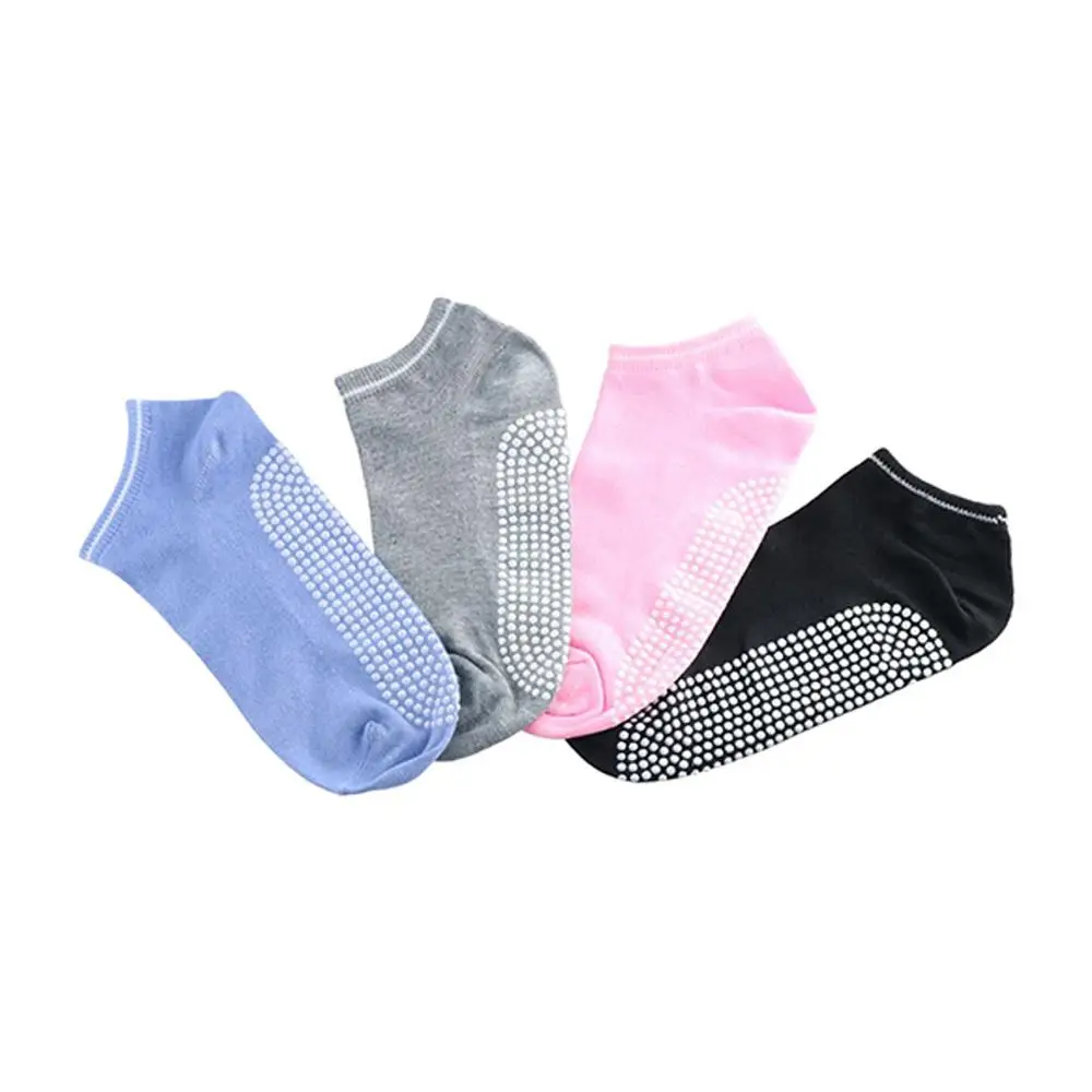 High Quality Breathable 5 Colors Can Choose Soft Cotton Silicone Massage Yoga Socks Pilates Socks Anti-skid Grip Non Slip Socks