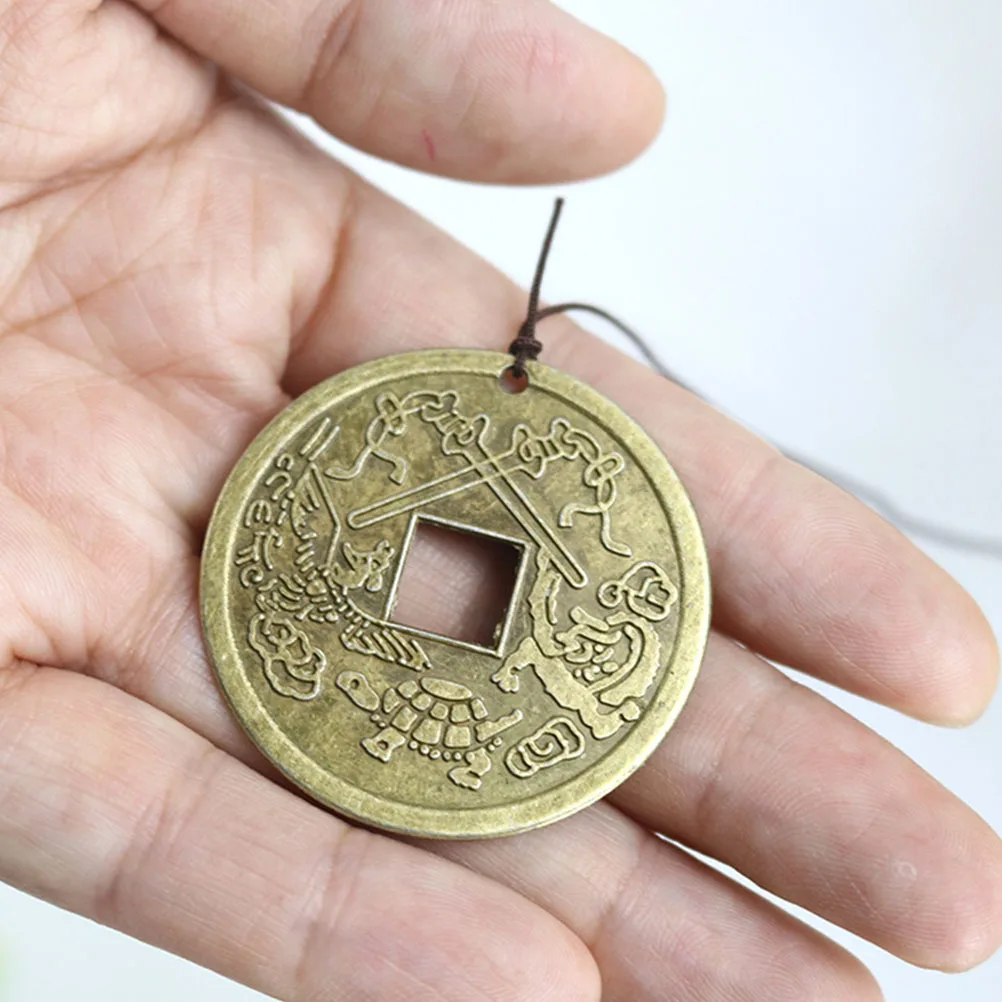 

1Pcs Vintage Fengshui Bronze Wind Bell Creative Decorative Pendant Hanging Outdoor Wind Chime Doorway Accent
