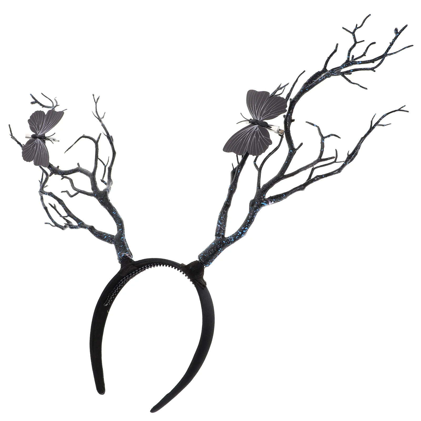 Halloween Antler Headband Tree Branches Hair Trumpet Accessories Headwear Hoop Silica Gel Child Kids Costume