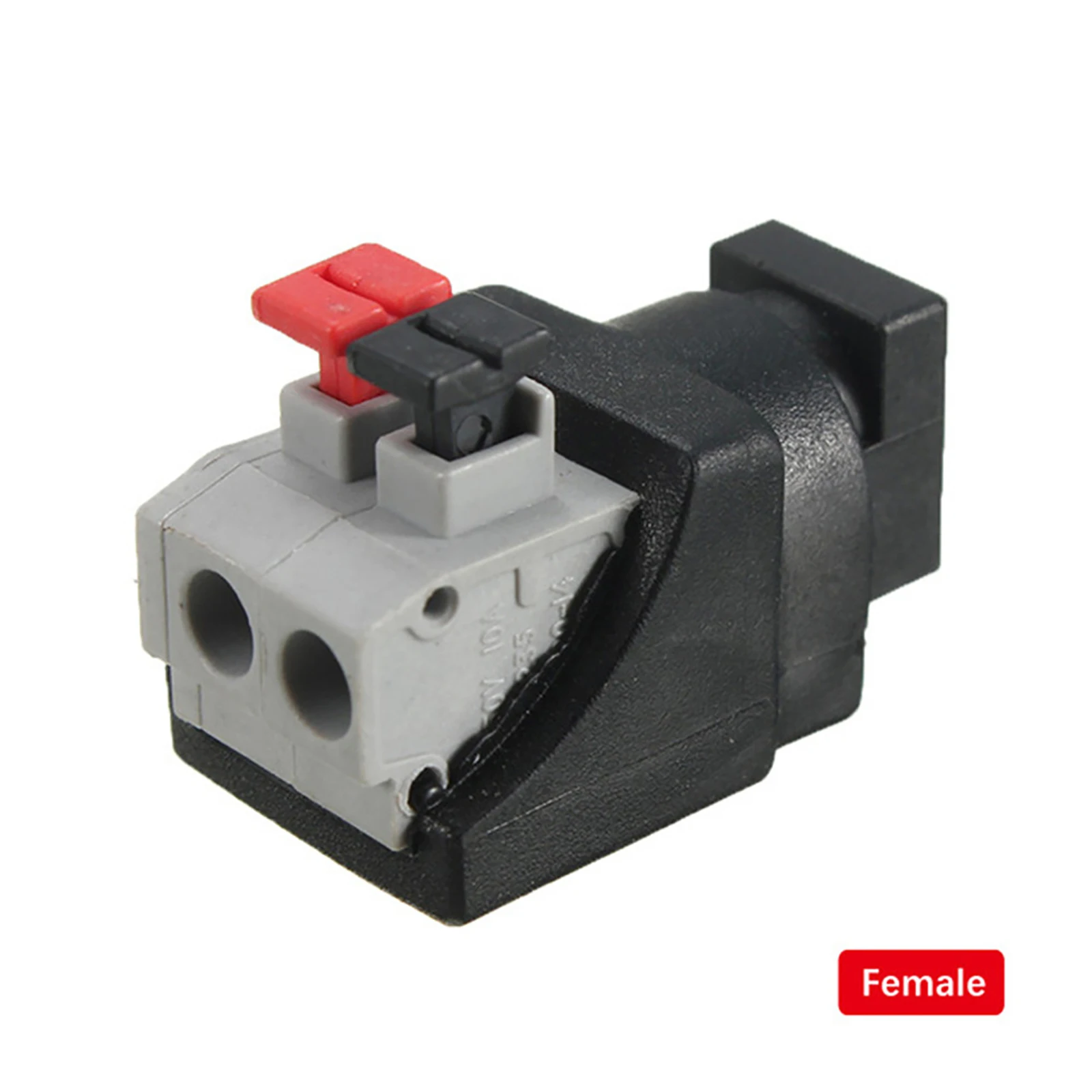 10Pcs/Set 5.5x2.1mm DC Male Female Wire Connector Screwless No Screws DC Power Plug Jack Adapter For LED Lighting CCTV