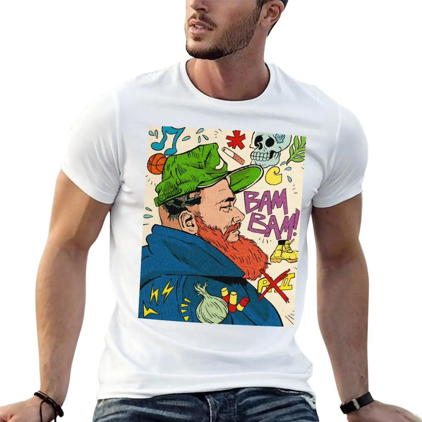 

T-Shirt for ACTION BRONSON shirts cotton anime man man t shirts t