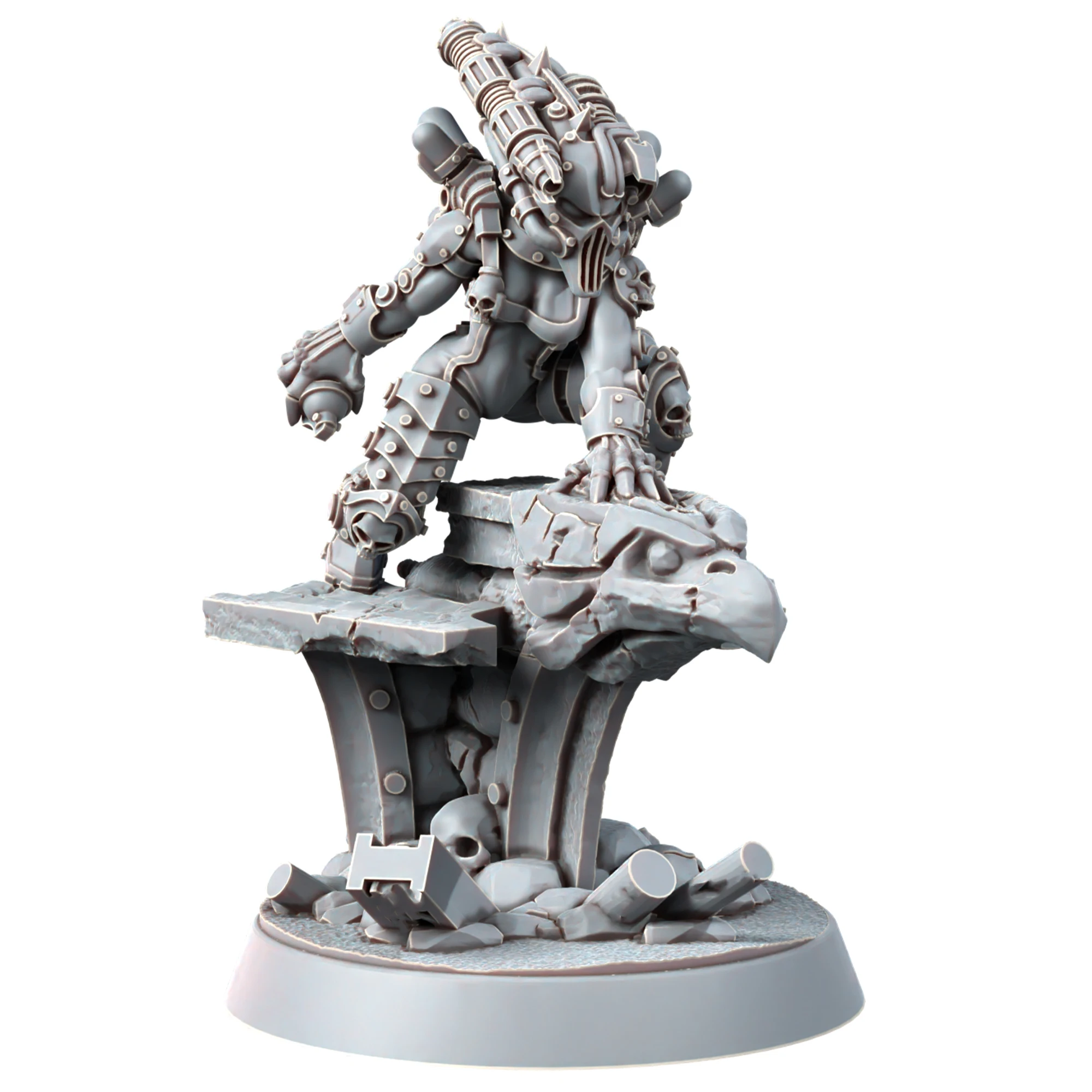 IMPERIAL BLANK ASSASSIN, Space Warrior, Wargame Miniatures, Figure, Terrain Bases, RPG, TRPG, Pathfinder, Infinity, Gamemat