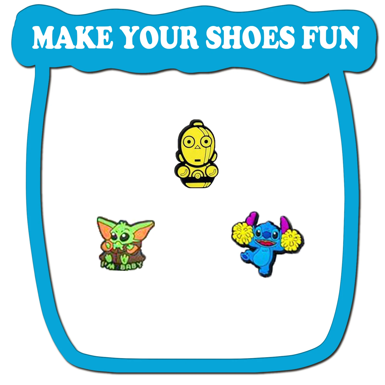 Random 10/20/30/50Pcs Miniso Series Shoe Charms For Sandals, Premium Quality PVC Shoe DIY Decorations Accessories Christmas Gift image 5