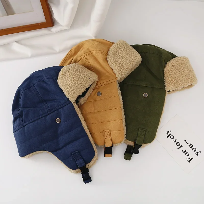 Brand Oohmy Men Women Winter Hat Thick Warm Berber Fleece Russian Cap Snow Ski Earflap Trapper Cap Unisex Warm Bomber Bonnets 6