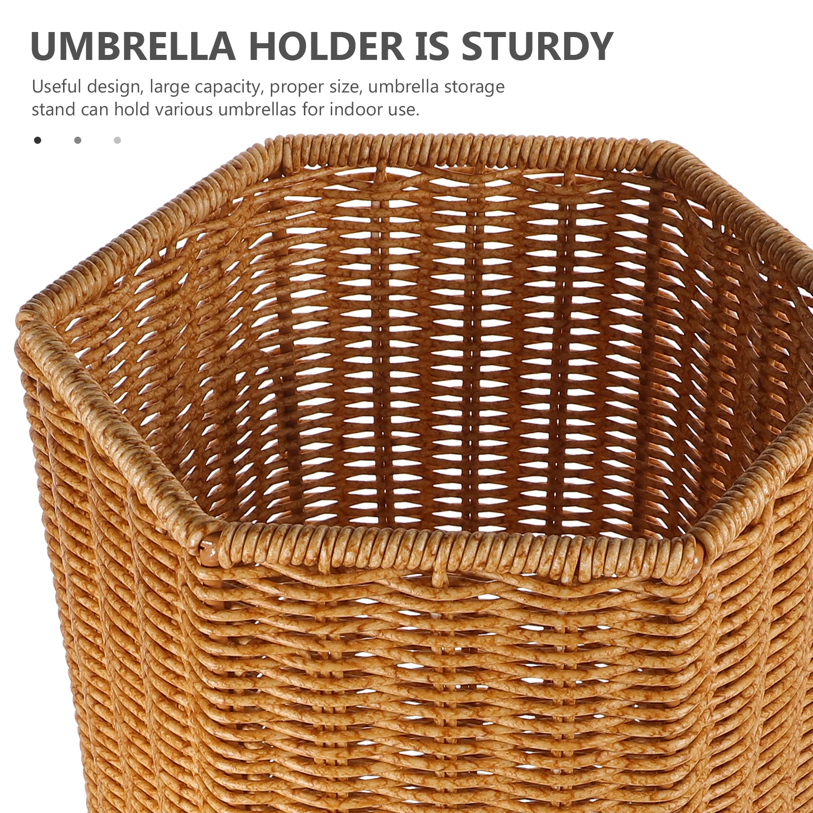 حامل تخزين المظلة من البلاستيك الاصطناعي من الخيزران المطر لمنظم توفير المساحة للمدخل والمكتب الداخلي