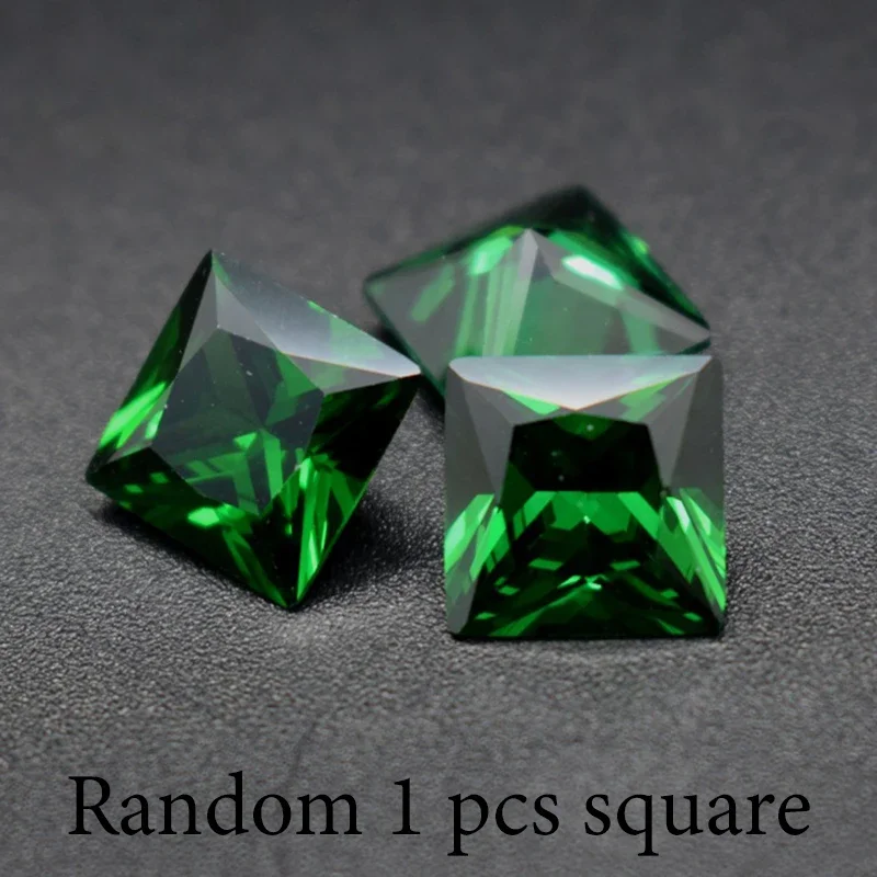 Hight Quality Cultivate Gemstones Synthetic Emerald Laboratory Grown Green Crystals Used for Inlaying Bare Stones in Jewelry