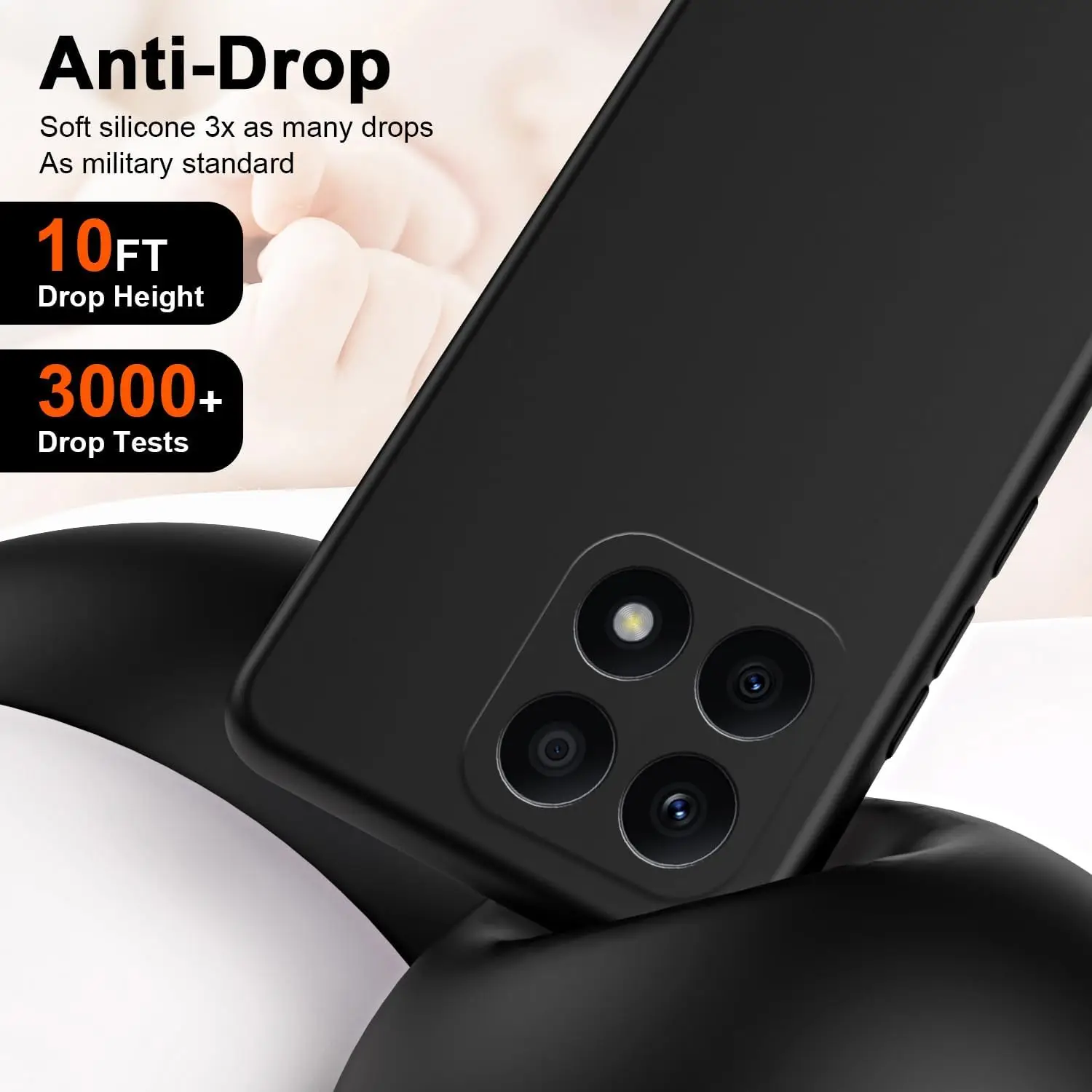 Flexible Liquid Silicone TPU Case For Honor X8b X7b 5G X6b X9b X9a X8a X7a X6a X8 X6 X5 Plus Protective Cover Fundas Coque Capa view 3
