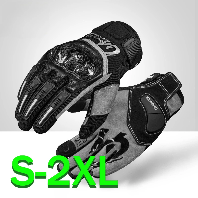 

Motorcycle gloves summer riding nude thin breathable anti-drop knight carbon fiber protective racing locomotive equipment