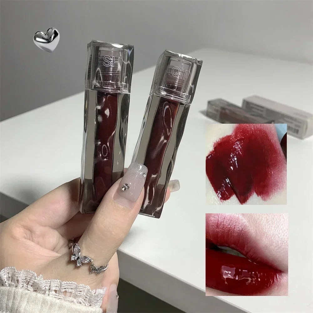 Sexy Red Lip Tint 6 Color Dyeing Lip Gloss Water Crystal Non-Stick Cup Women Lipstick Long Lasting Lip Glaze Makeup