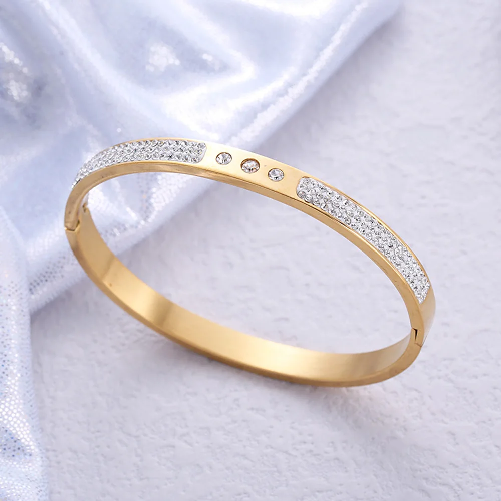 

Simple star circle design stainless steel 18K women's bracelet, non-fading jewelry, charming fashion bracelet