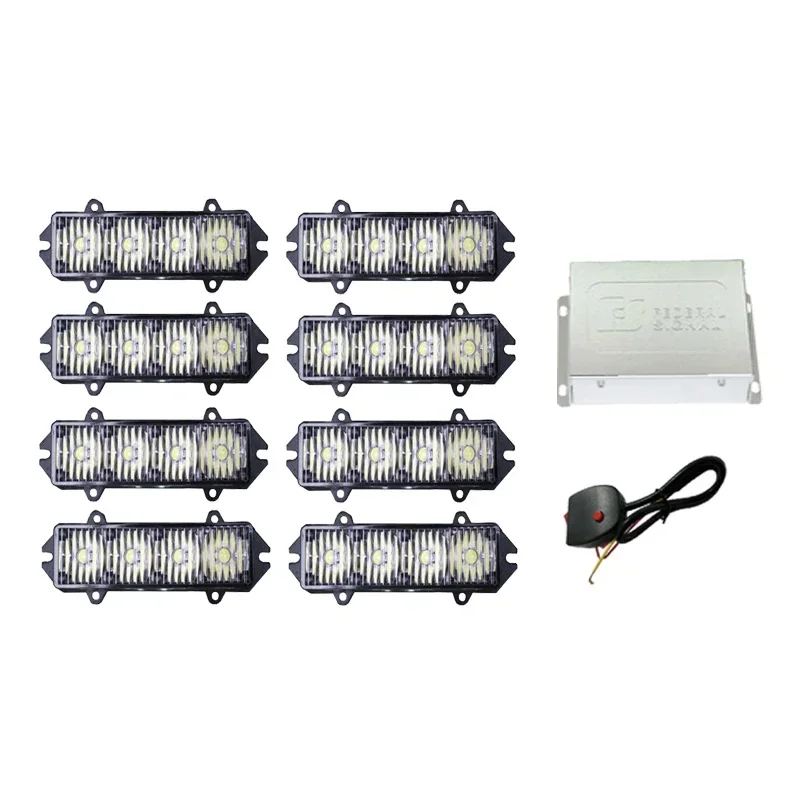 Universal 12-24V Super Bright Flash 12LED warning strobe lights Waterproof dustproof truck Vehicle Strobe Side led Marker Light