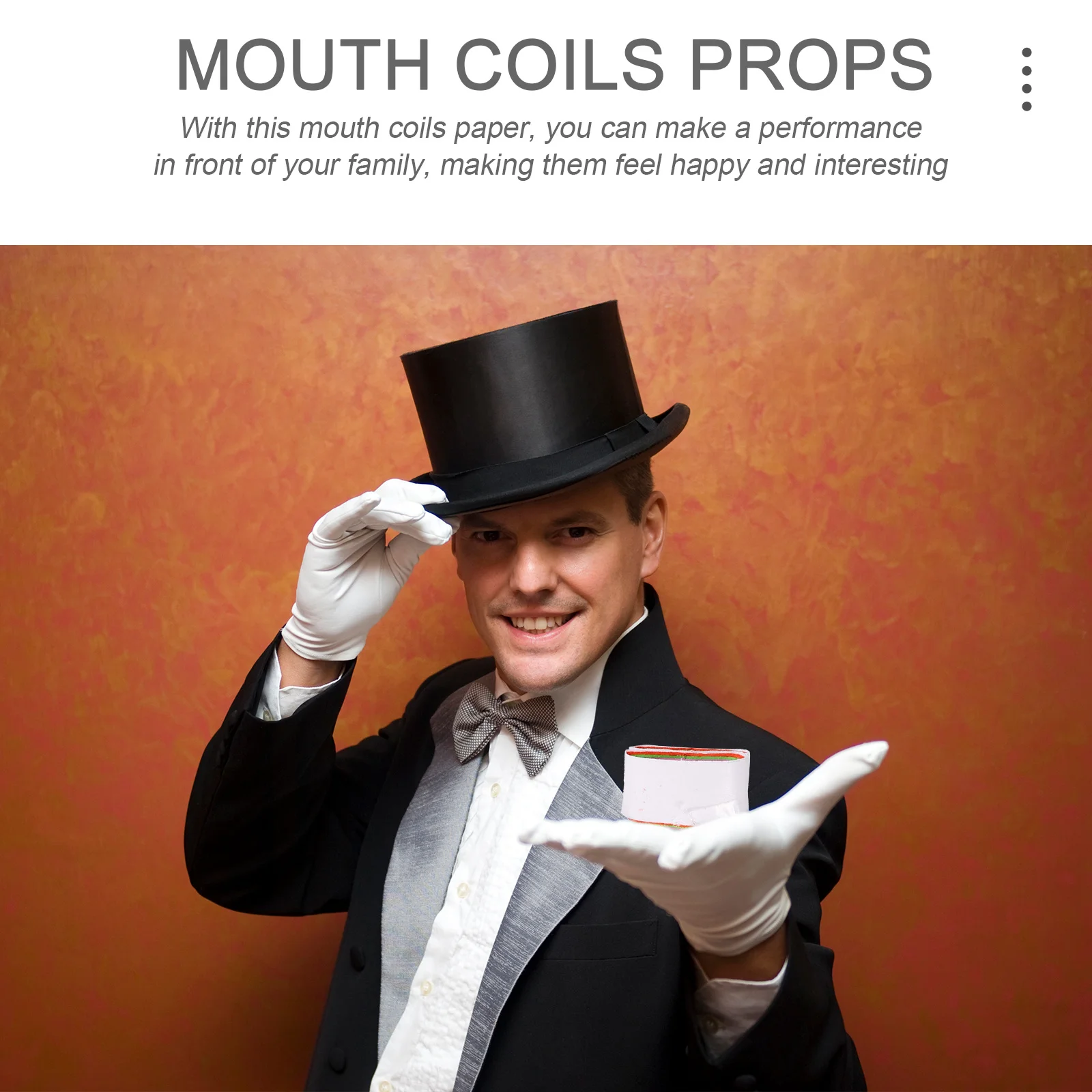 

24Pcs Mouth Coils Vomit Paper Stage Gimmick Colored Props Performance Tricks Practical Fake Vomit Tricks Paper